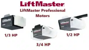 LiftMaster Professional Motors :1/3 HP vs.1/2 HP vs.3/4 HP