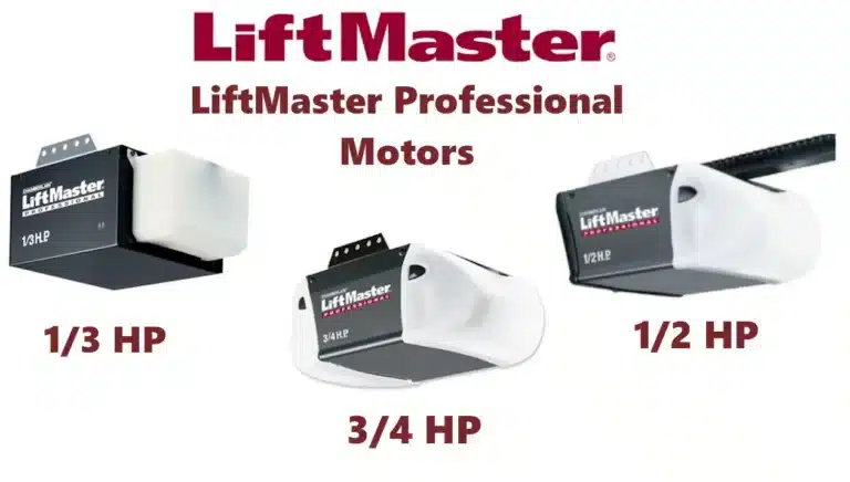 LiftMaster Professional Motors :1/3 HP vs.1/2 HP vs.3/4 HP