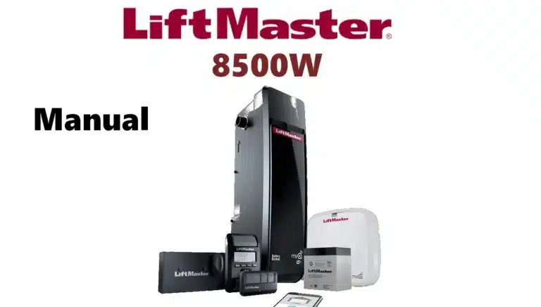 Official LiftMaster 8500W Manual PDF & Installation Guide Official LiftMaster 8500W Manual PDF & Installation Guide