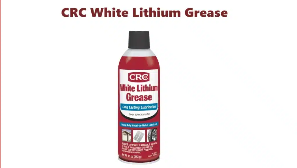 CRC White Lithium Grease – Best Garage Door Lubricant for High-Load Bearings and Springs