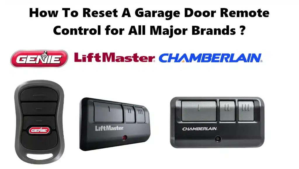 How To Reset A Garage Door Remote Control for All Major Brands