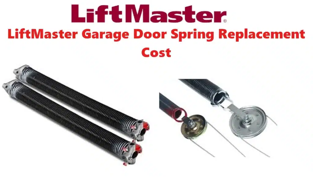 LiftMaster Garage Door Spring Replacement Cost,(2025 Guide)