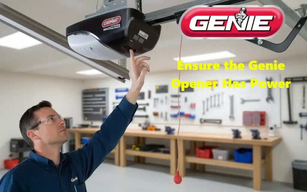 1. Ensure the Genie Opener Has Power (Power Source Problems)