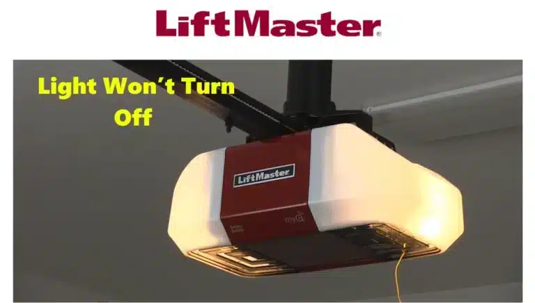 LiftMaster Garage Opener Light Won’t Turn Off After 4½ Minutes LiftMaster Garage Opener Light Won’t Turn Off After 4½ Minutes