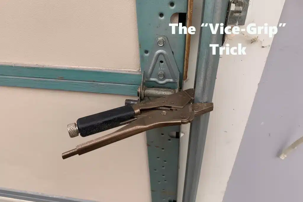 Securing the Door in the Open Position (The “Vice-Grip” Trick)